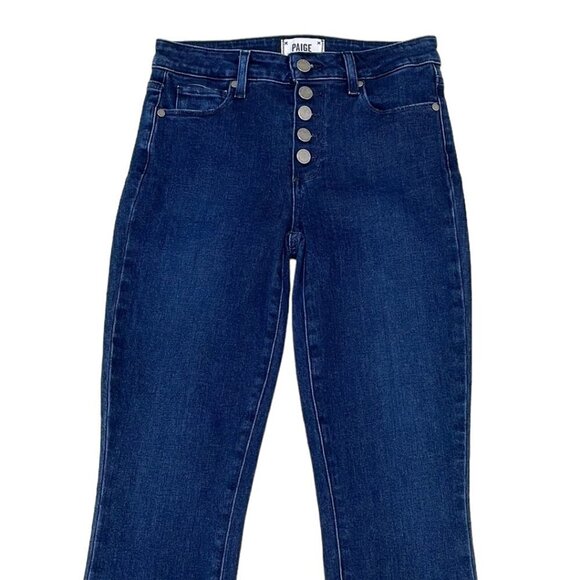 Paige Hoxton Ankle Jeans Skinny Blue Faded Denim Size 26 - Picture 2 of 13